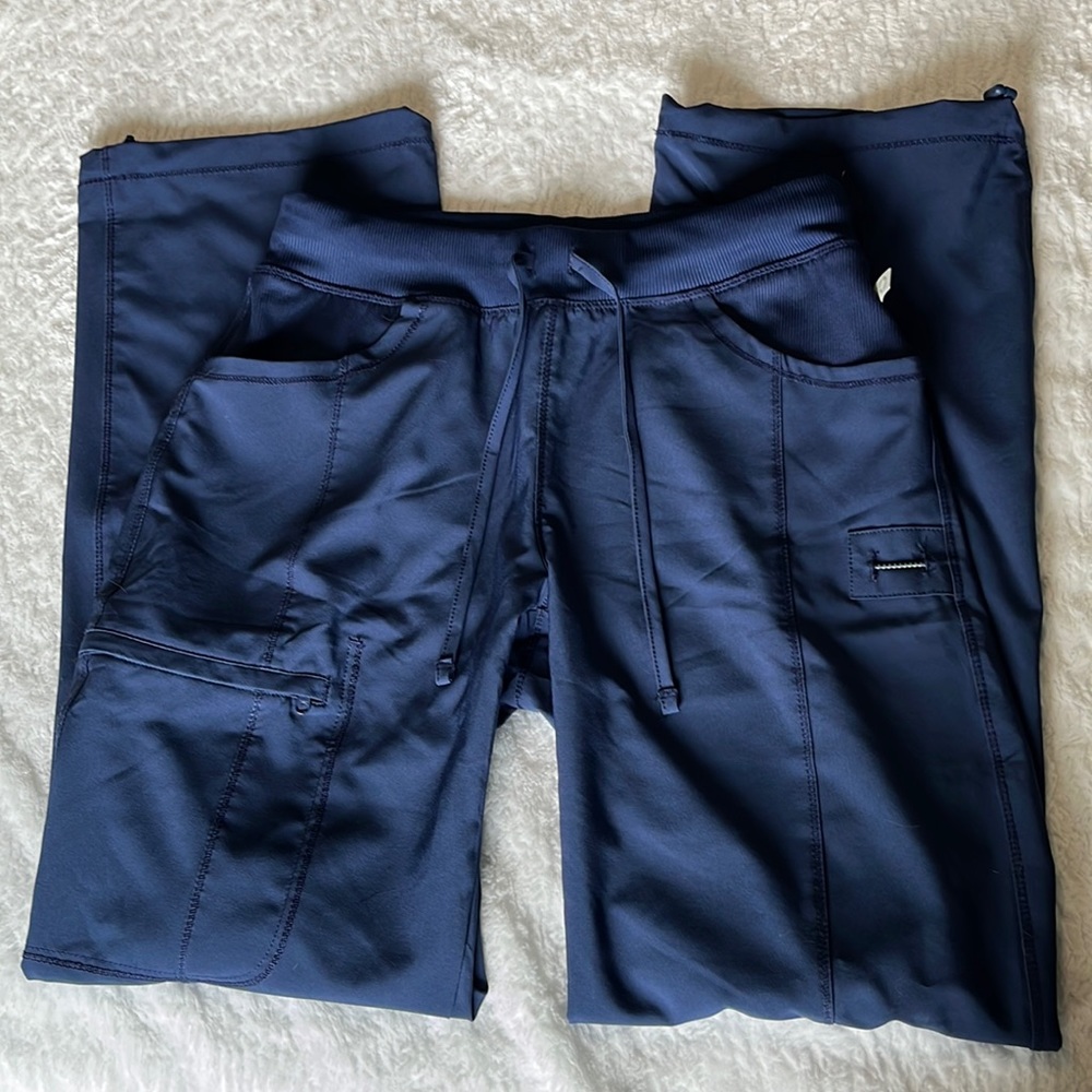 Cherokee Infinity Straight Leg Drawstring Cargo Scrub Pants